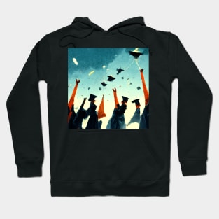 Congratulations Graduate - throw that cap into the air Hoodie